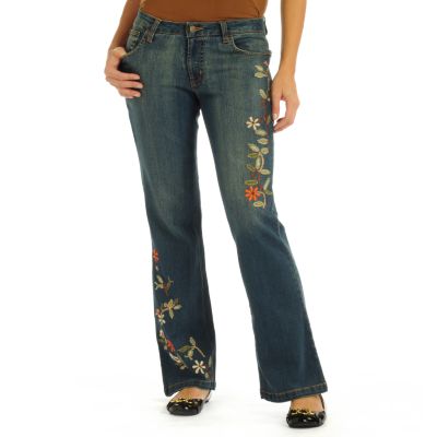 Gist Floral Vine Embroidered Jeans