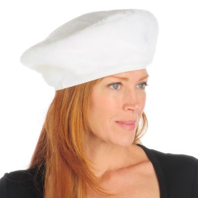 A18159 - Pamela McCoy Fur Replica Beret Hat