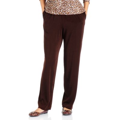 A18236 - Boutique Chic Side Seam Pocket Stretch Knit Pants