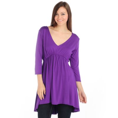 A18267 - Suzanne Somers V-Neck Knit Tunic