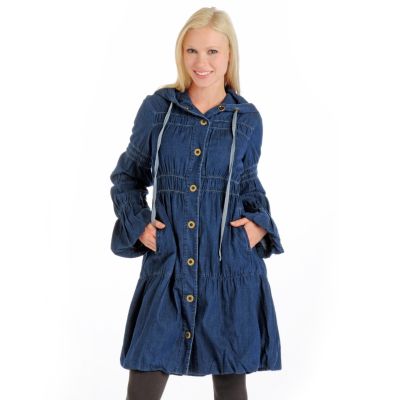 A18293 - XCVI Slub Denim Cobblestone Coat