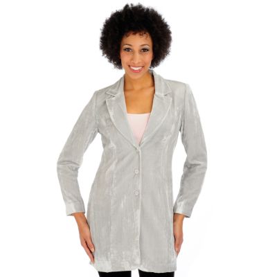 A18356 - Suzanne Somers Long Velvet Jacket