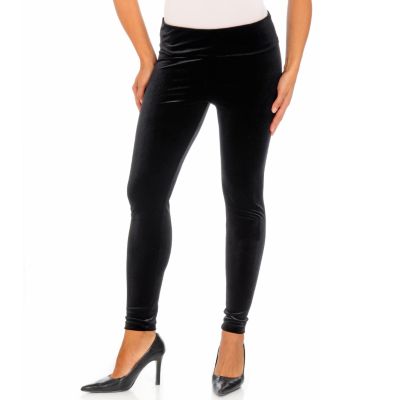 A18359 - Suzanne Somers Stretch Velvet Leggings