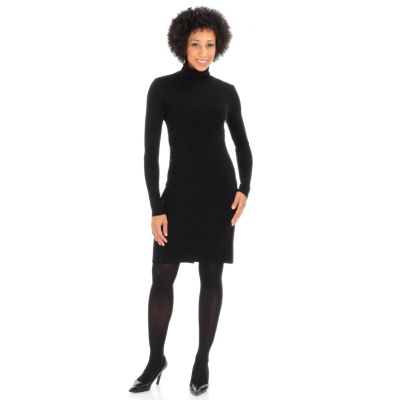 A18360 - Suzanne Somers "Va Va Voom" Turtleneck Dress