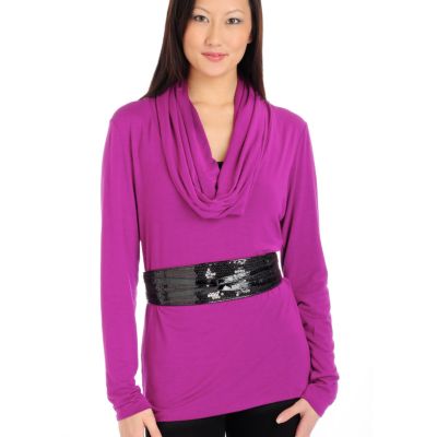A18362 - Suzanne Somers Sequin Stretch Belt