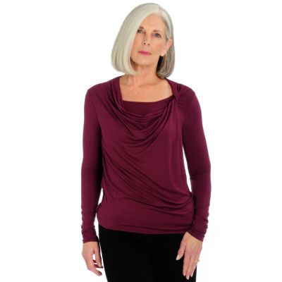 A18378 - LUKASTYLE Techno Jersey Twist Long Sleeve Top