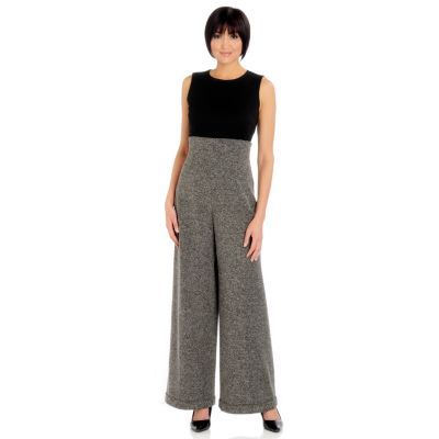 A18381 - LUKASTYLE Techno Tweed High Waist Pants