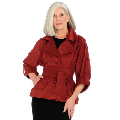 A18384 - LUKASTYLE Techno Suede Trench Jacket