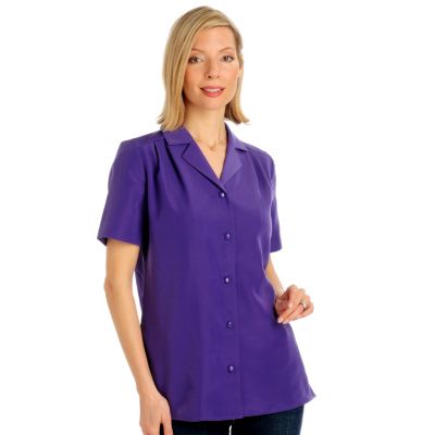 A18660 - Encore by Daniel Kiviat Pleated Yoke Primo Peach Skin Camp Shirt