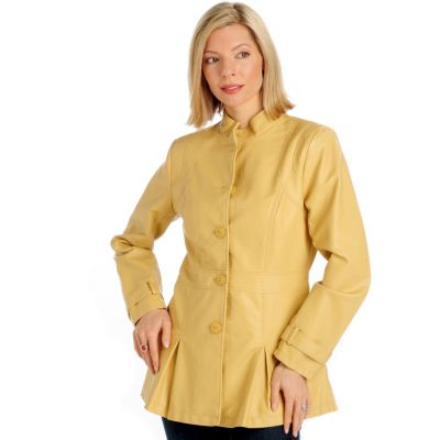 A18682 - Judy Crowell Cut Seams & Pleat Detail Jacket