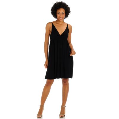 A18859 - Suzanne Somers Deep V-Neck Ultimate Summer Dress