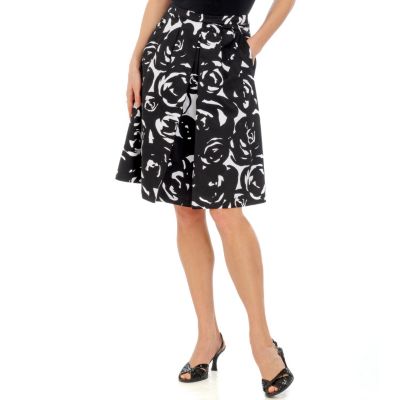 A18909 - Adrienne Vittadini Floral Printed Skirt