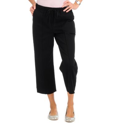 OSO Casuals Pin Tuck Twill Crop Pants