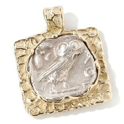 Athena Owl Tetradrachm Pendant