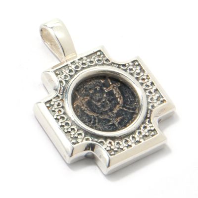 Widow's Mite Sterling Silver Filigree Cross