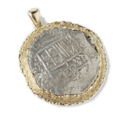 C50736 - 14K Atocha Shipwrech Eight Reales Pendant