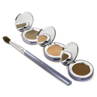 Beauty Solutions by Francesca--Color Collection Eye Trio W/ Bonus Brush
