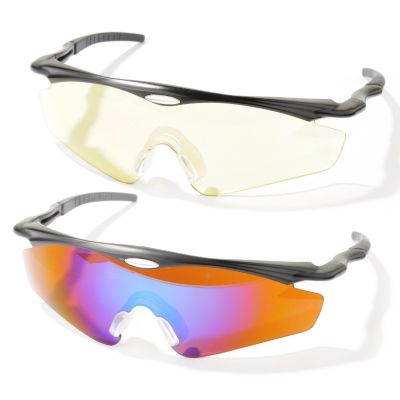 D10155 - Chuck Woolery NASA Sport or Clip On Day / Night Glasses - Set of 2