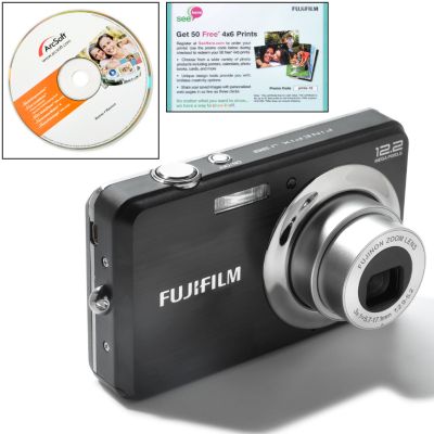 Fuji FinePix J38 12.2MP Digital Camera, Software CD & 50 Prints from Fuji