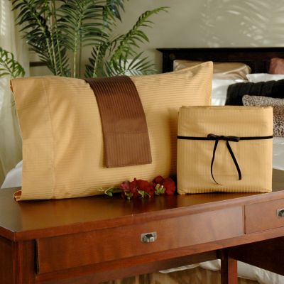 1000TC Egyptian Cotton Tuxedo Stripe Sheet Set