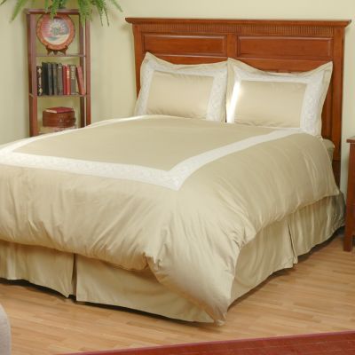 Christopher Lowell 600TC "Cascading Scroll" 4-Piece Duvet Set
