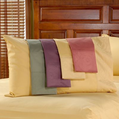 800TC Egyptian Cotton Cameo Jacquard Sateen Extra Pillowcase Pair