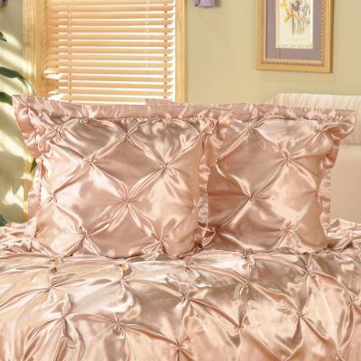 Grand Suites Pintuck Satin Euro Sham Pair