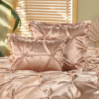 Grand Suites Pintuck Satin Decorative Pillow Pair