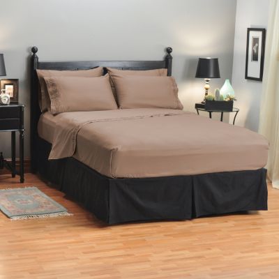 Grand Suites 600TC Embroidered Egyptian Cotton Sheet Set w/ Extra Cases