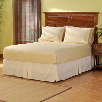 Grand Suites 1000TC Egyptian Cotton Tuxedo Stripe Hemstitch 6-Pc. Sheet Set