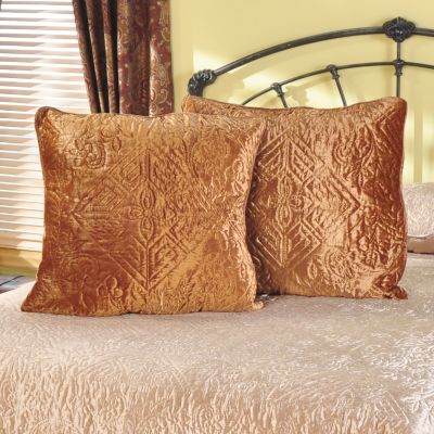 Grand Suites Satin & Velvet Euro Sham Pair