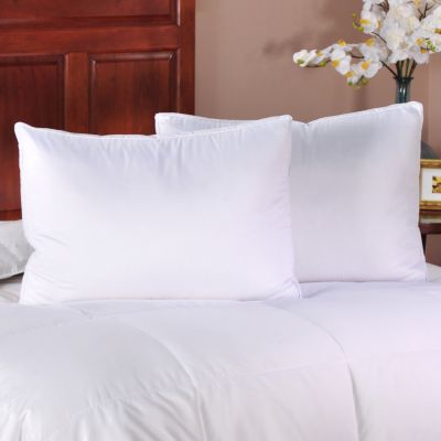 G13356 - Dream Oaks 300TC Egyptian Cotton Feather & Down Compartment Pillow Pair