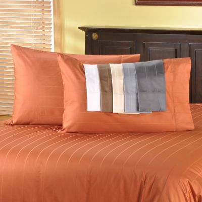 Grand Suites 700TC Supima® Cotton Dobby Weave Striped Pillowcase Pair