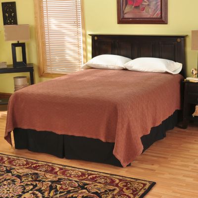 Belle Epoque Rose Coastal Quilted Cotton Coverlet