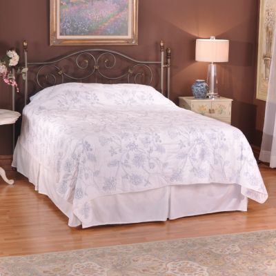 "Briar Grove" Floral Embroidered Quilt