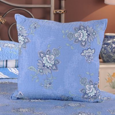 "Sutton" Quilted Feather-Filled Throw Pillow
