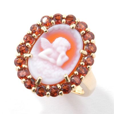 YELLOW GOLD / GARNET