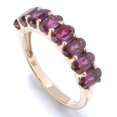 14K Gold Eight Stone "Colors of Tucson" Ring