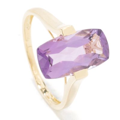 14K Gold Amethyst or Citrine Ring