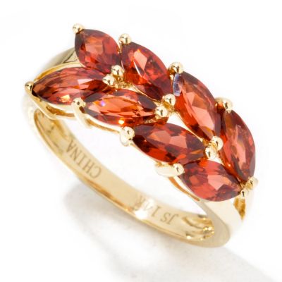 14K Gold Garnet Ring
