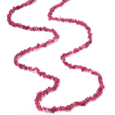 I8883 - Sterling Silver 54" Apatite, Tourmaline, Tsavorite or Tanzanite Necklace