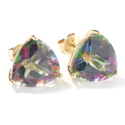 I8991 - 14K Gold Mystic Topaz Earrings