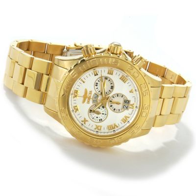 Invicta Men's Gold-tone Ocean Ghost Swiss Made Chronograph Watch
