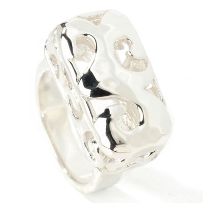 Sterling Silver Rectangle Tide Ring