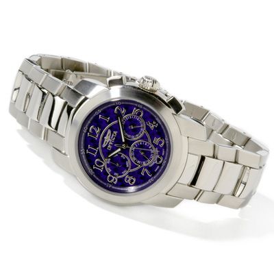 Invicta Men's Lugano Collection Stainless Steel Carbon Fiber Swiss Bracelet Watch