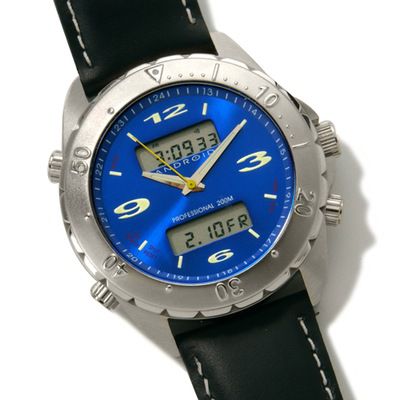 Android Men's Intrepid Analog-Digital Genuine Leather Strap Watch