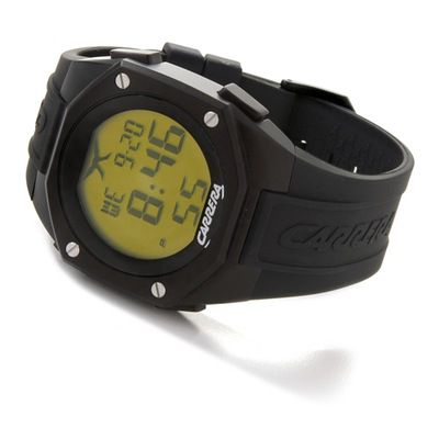 Carrera Mens Cool LCD Aluminum Rubber Strap Watch