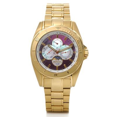 Invicta Men's Atlantis Swiss Master Calendar Stainless Steel Bracelet Watch