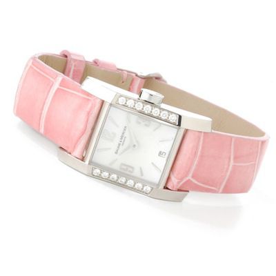 Women's Diamand Mother-of-Pearl Stainless Steel Crocodile Strap