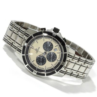 J172463 - Croton Men's Chronomaster Stainless Steel Bracelet Watch